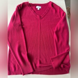 Red V-Neck Sweater